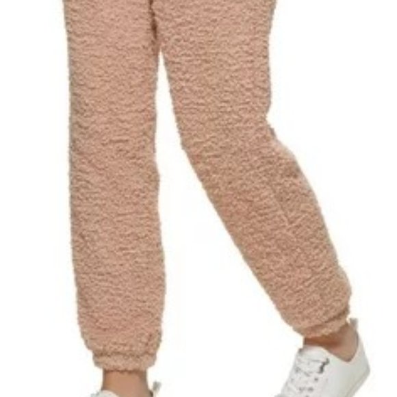 Calvin Klein Womens Shaggy Knit Pull-On Joggers - Picture 3 of 5